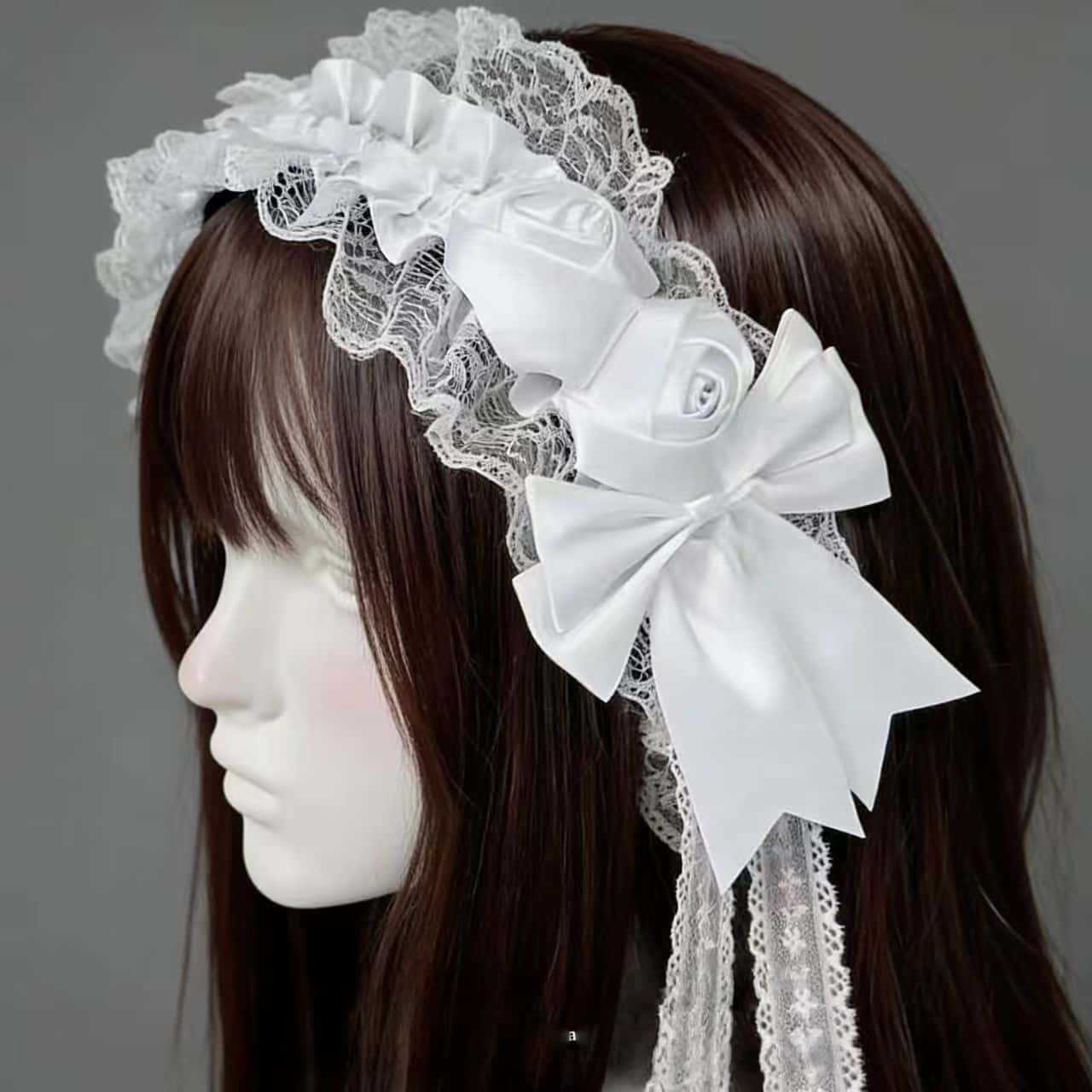 Tassel Fringe Trim - Gotyckie Lolita Koronkowe Opaski na Głowę