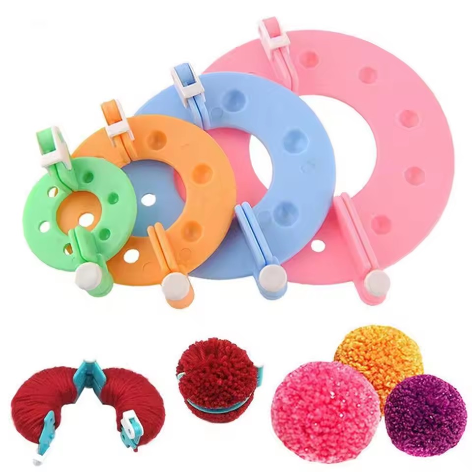 Pom Pom Maker Tool - 8 SZTUK 4 Rozmiary Zestaw do