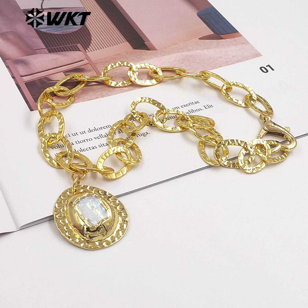 Pearl Trim Chain - WT-JN367 Najnowszy, ręcznie robiony, kreatywny naszyjnik
