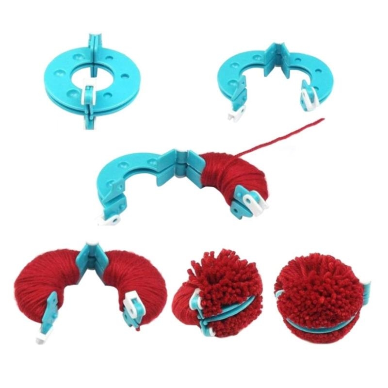 Pom Pom Maker Tool - L43A 4 sztuk DIY wełna przędza
