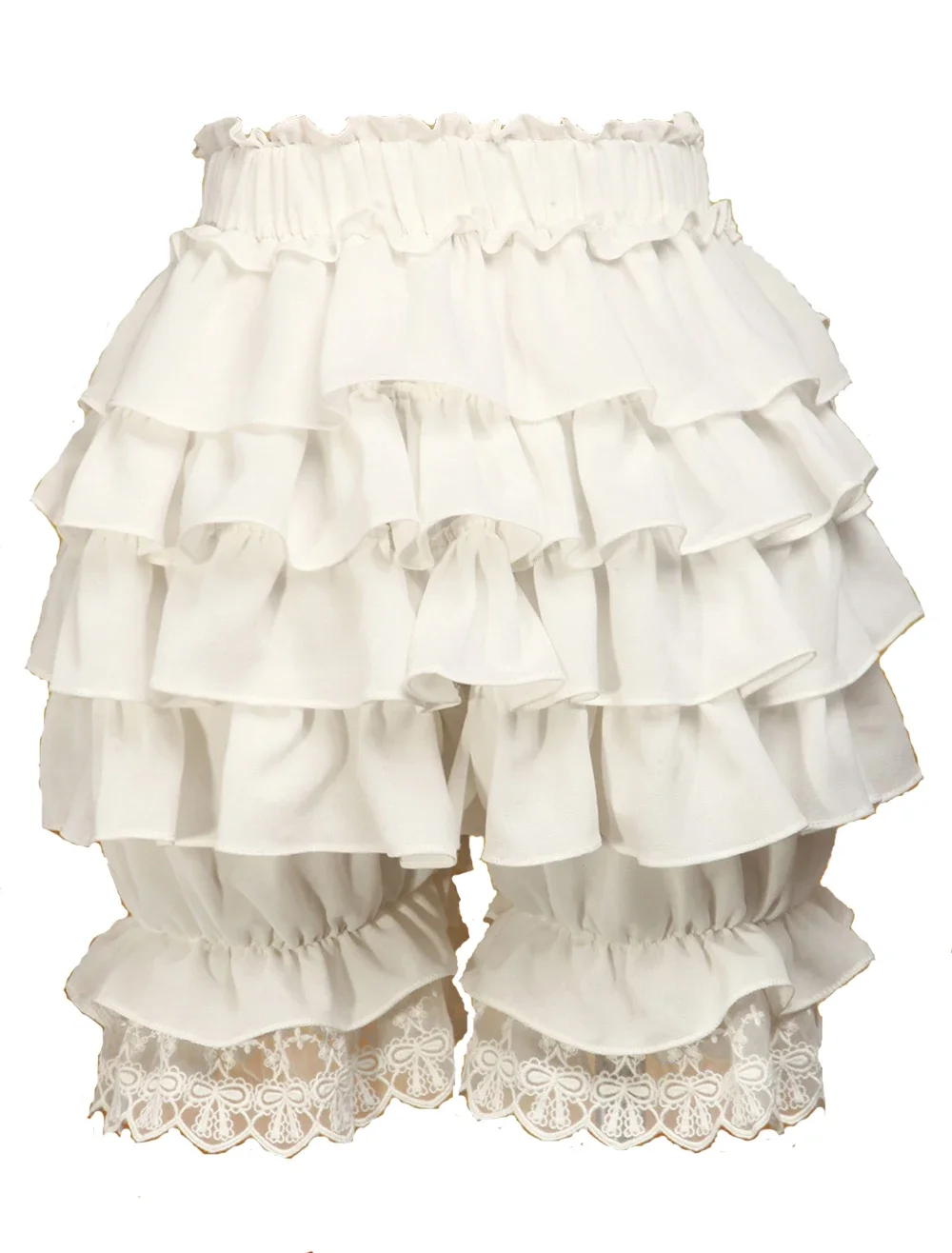 Białe słodkie Loilita Bloomers – Lace Ribbon Trim recenzja i cena