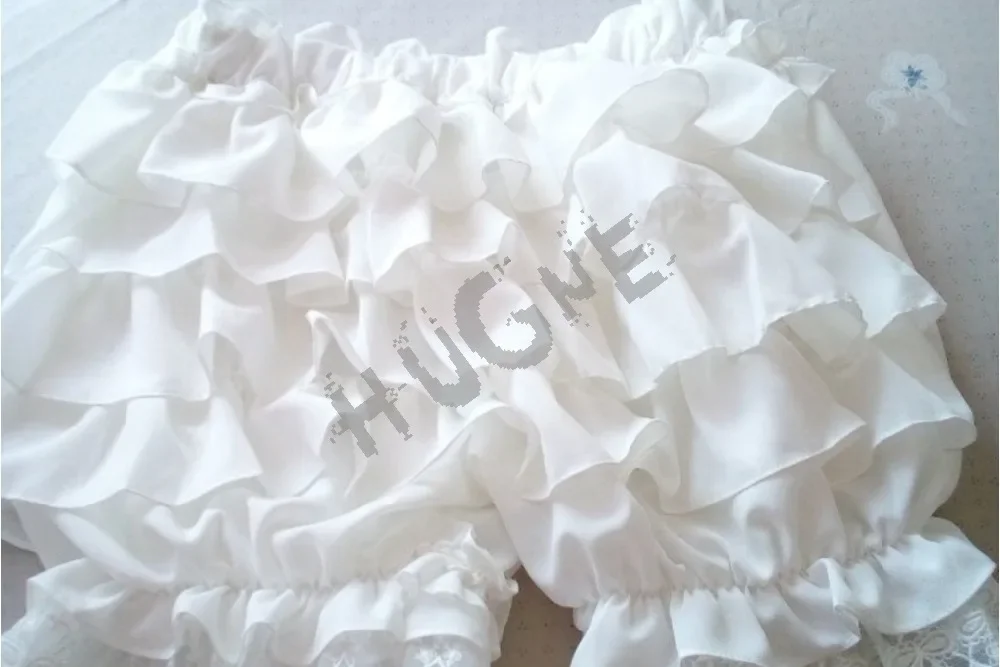 Białe słodkie Loilita Bloomers – Lace Ribbon Trim recenzja i cena