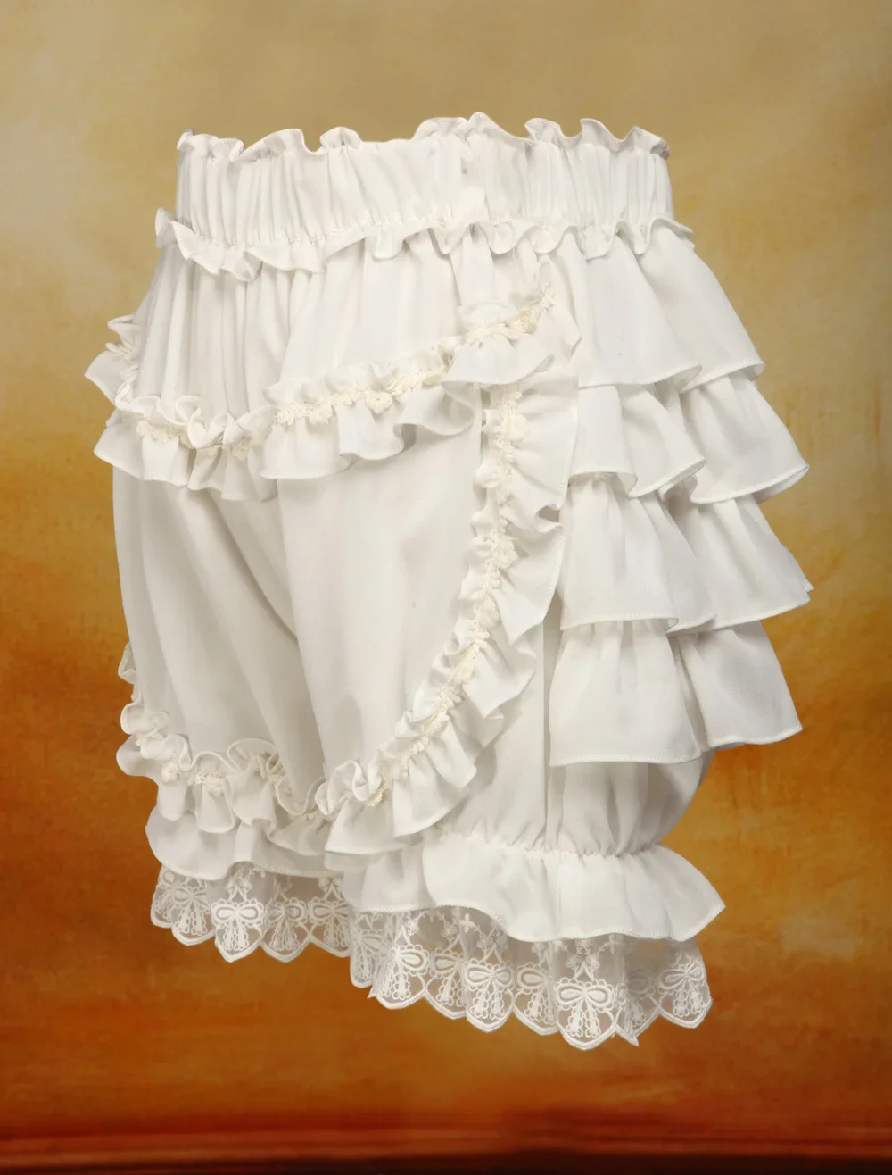 Białe słodkie Loilita Bloomers – Lace Ribbon Trim recenzja i cena