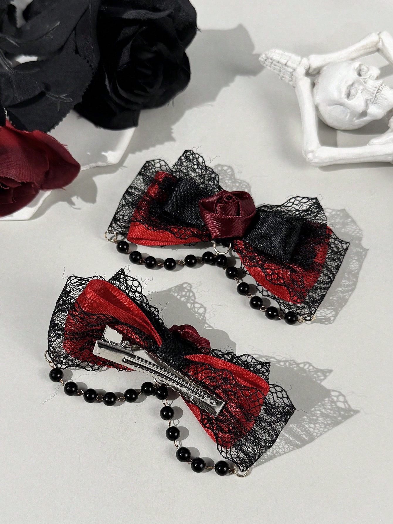 Dwuczęściowa ozdoba do włosów  – Lace Ribbon Trim recenzja i cena