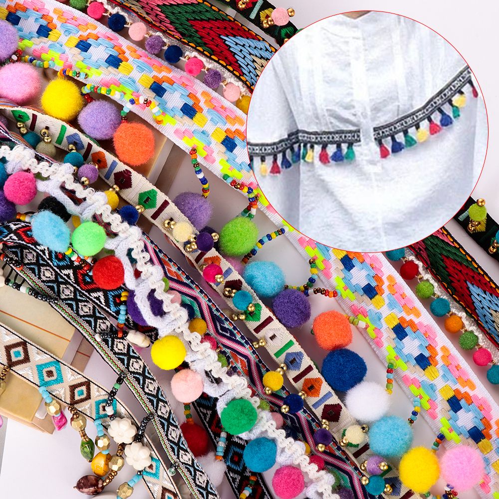 1 jard bohema frędzle koronki  – Tassel Fringe Trim recenzja i cena