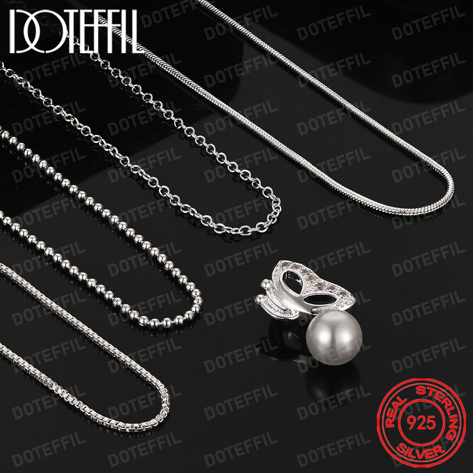 Naszyjnik z zawieszką w kształ – Pearl Trim Chain recenzja i cena