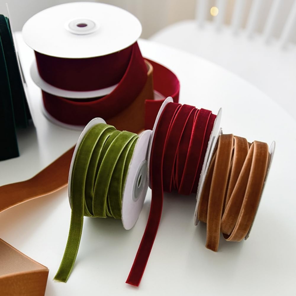 2 rolki 21,88 jardów 3/8 cala  – Velvet Ribbon Roll recenzja i cena