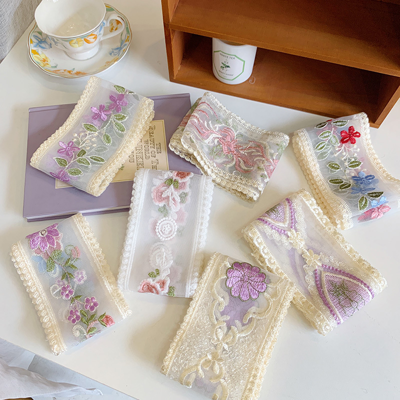 1 jard koronkowa haftowana wst – Lace Ribbon Trim recenzja i cena