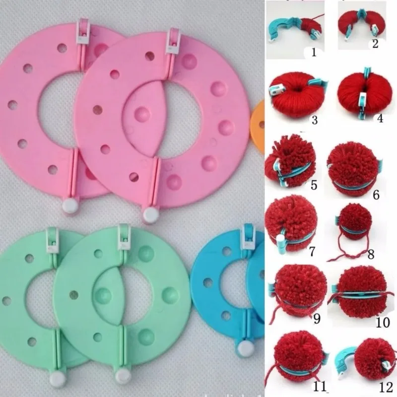 8 SZTUK 4 rozmiary Fluff Ball  – Pom Pom Maker Tool recenzja i cena