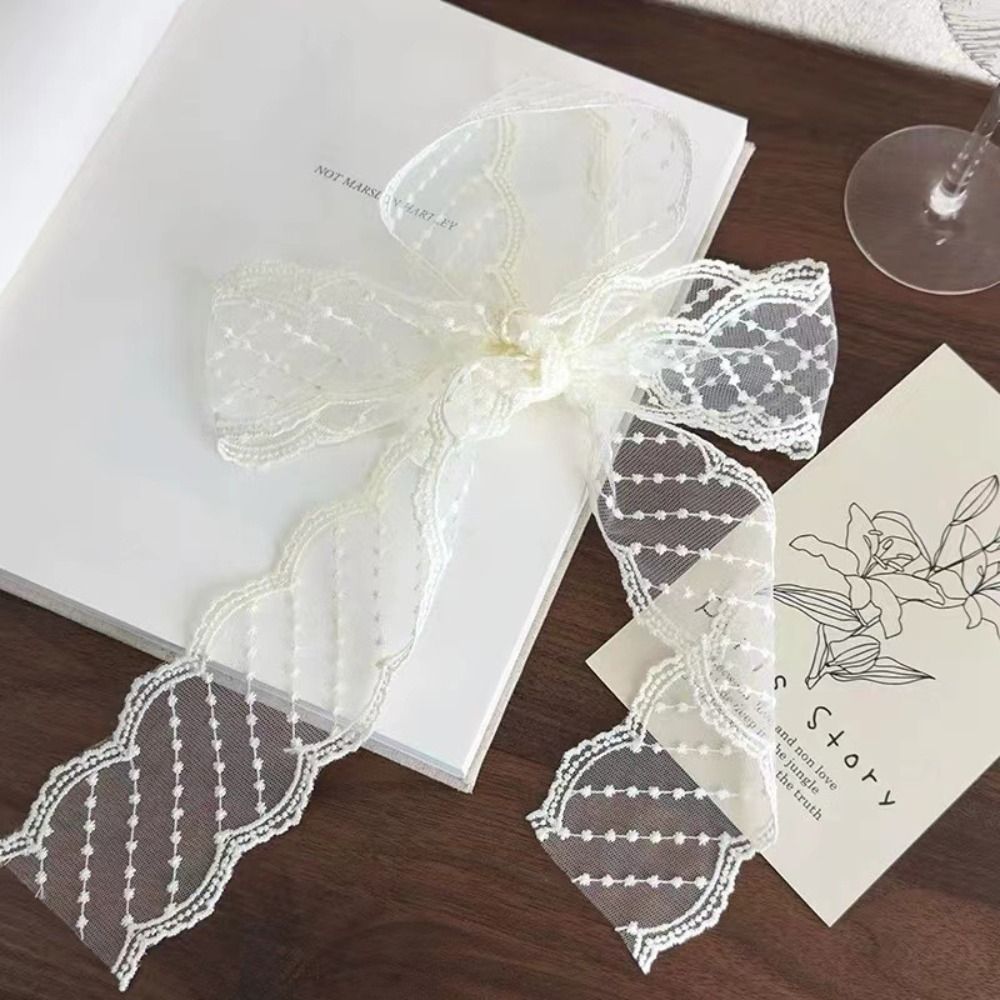5 jardów czystej bawełny, biał – Lace Ribbon Trim recenzja i cena
