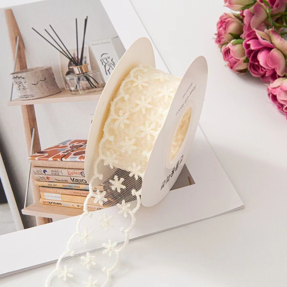 5 jardów czystej bawełny, biał – Lace Ribbon Trim recenzja i cena