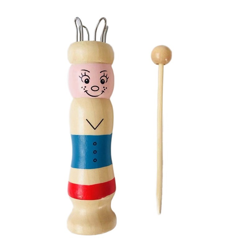 Drewniana lalka, francuska dzi – Pom Pom Maker Tool recenzja i cena