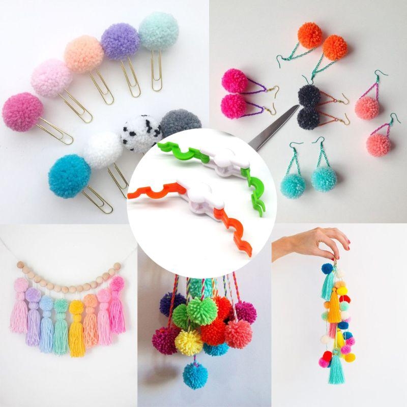 D8KF 2 szt. Pompon Pom-Pom Mak – Pom Pom Maker Tool recenzja i cena